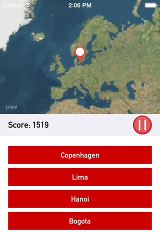 Capital Cities Quiz screenshot 2