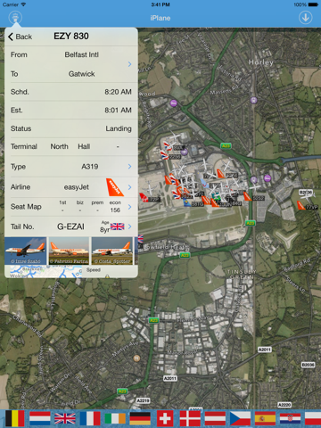 Screenshot #5 pour London Gatwick iPlane Flight Information