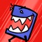 Tap the switch to change the platforms from red to blue to traverse the levels