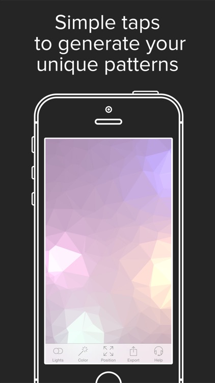 Random Polygon Wallpaper Plus Free — support 6 and 6plus resolutions screenshot-4