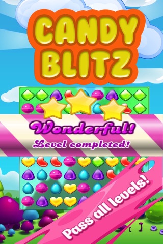 Candy Blitz - Lollipop Candied Match-3 Puzzle Crush Game screenshot 4