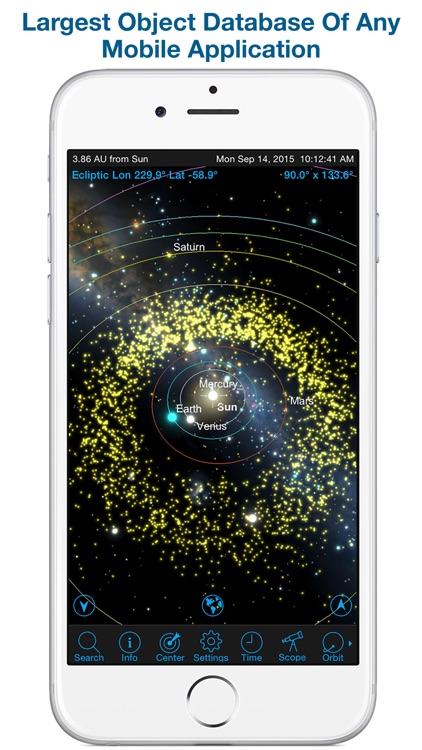 SkySafari 4 Pro: Professional Telescope Astronomy! Explore Sun, Moon, Mars, Stars, Planets, and Satellites! Go where NASA space missions have not!