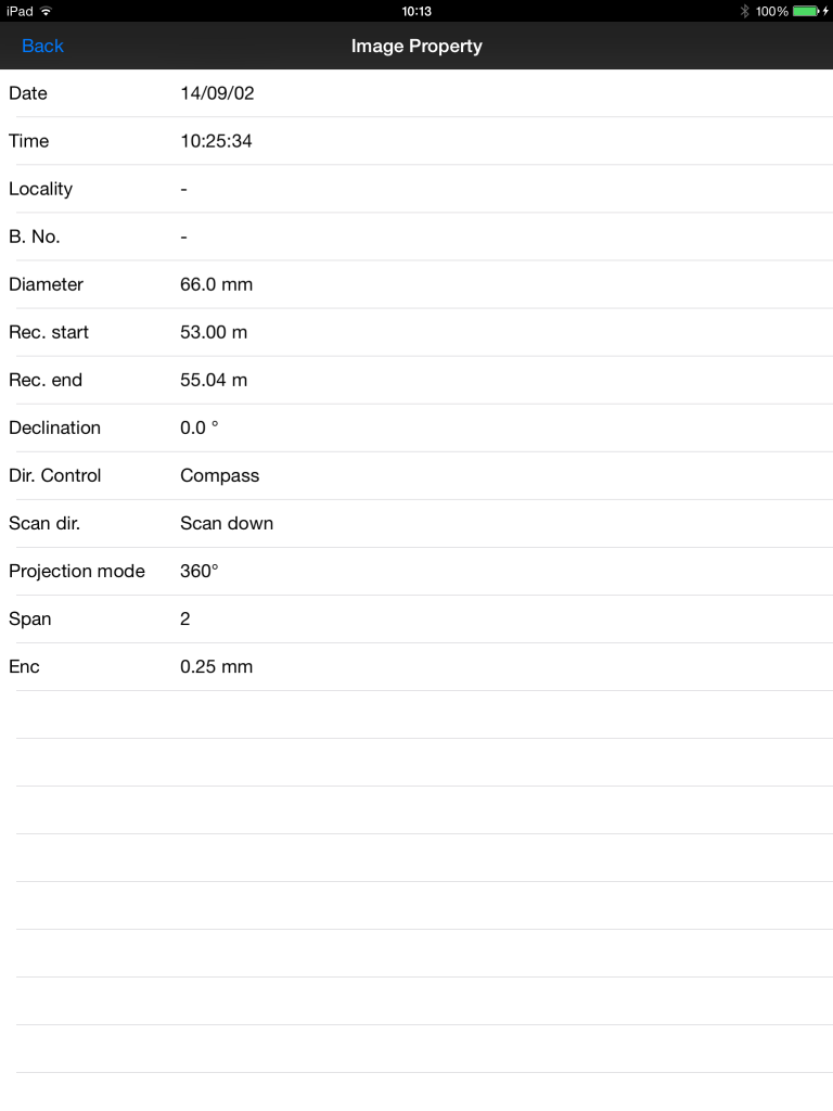 BIPS Viewer - The Projection Borehole Image Data Viewer screenshot 10