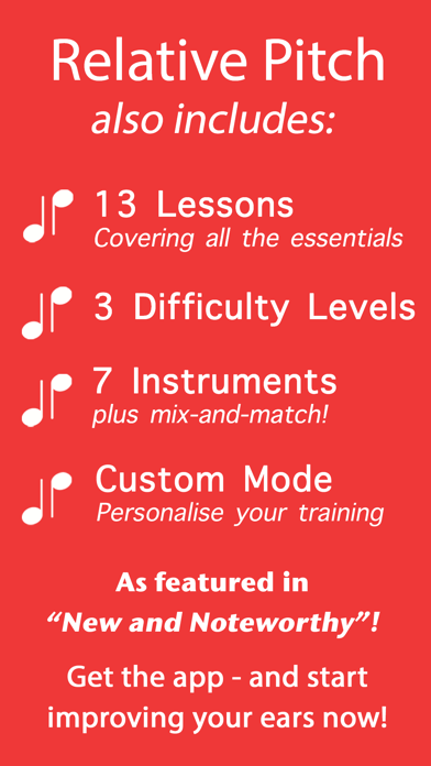 Relative Pitch Interval Ear Training Screenshot