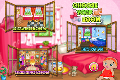 Makeover New Born Baby House -kids game screenshot 2