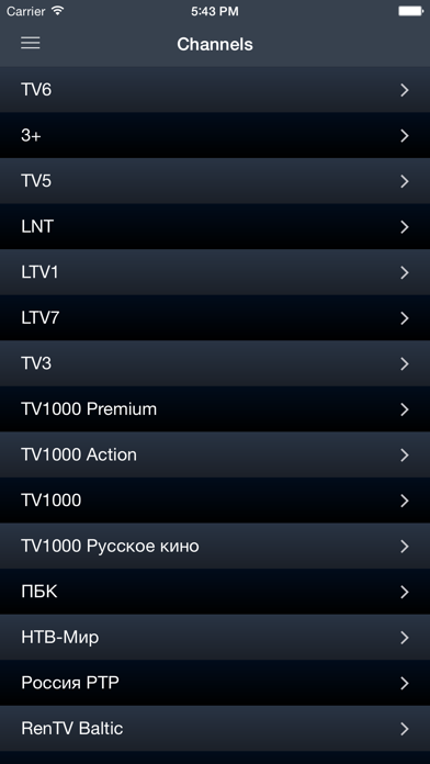 Screenshot #1 pour Latvija TV Guide