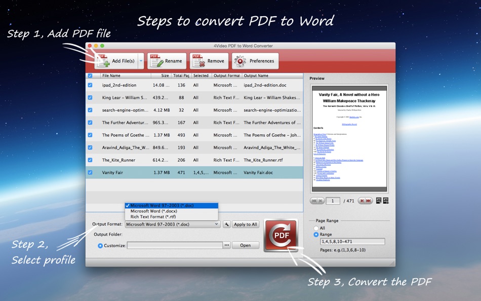 4Video PDF to Word Converter - 3.3.51 - (macOS)