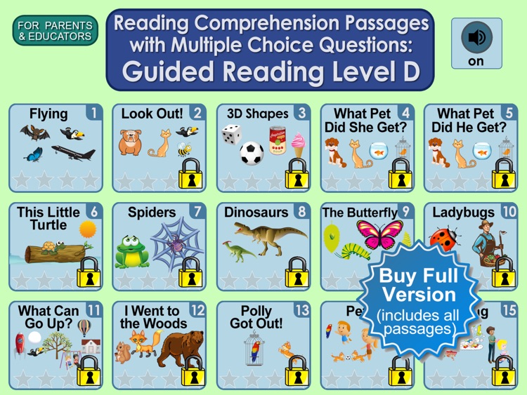 Reading Comprehension Passages with Multiple Choice Questions ~ Guided Reading Level D Free