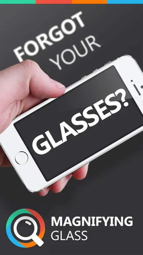 Magnifying Glass Reader with Light for iPhone