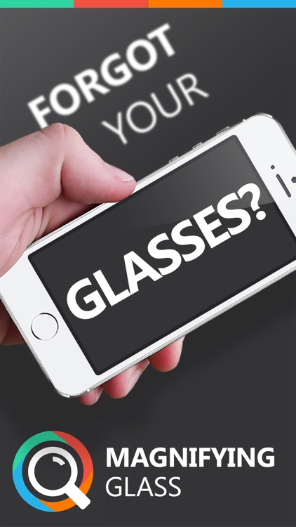 Magnifying Glass Reader with Light for iPhone