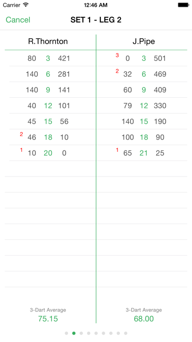 Screenshot #3 pour Pocket Darts Scorer Free