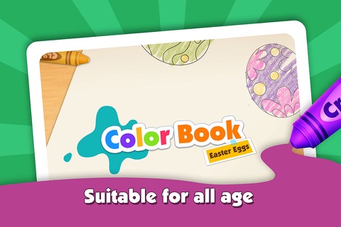 Easter Eggs Kids Coloring Book: My First Coloring & Painting Kids & Toddlers Game screenshot 4