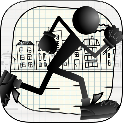 Run Jump Stickman Mania - cool street running arcade game iOS App