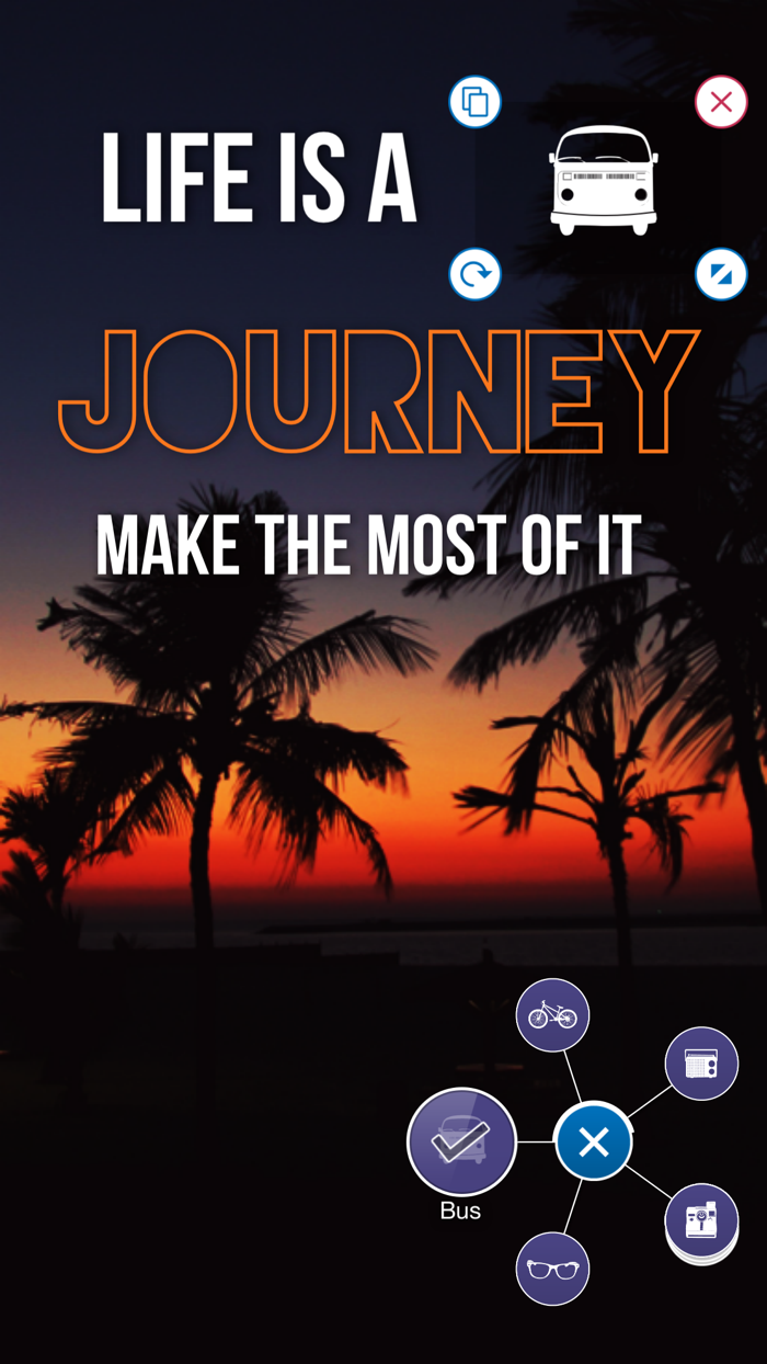 Wheelio - Text on photo