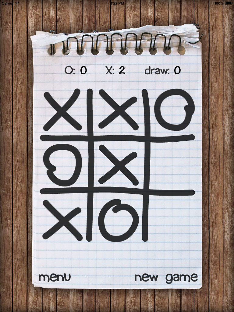 Tic-Tac-Toe Notepad