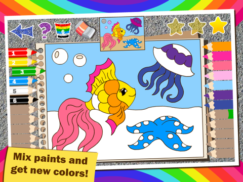 Screenshot #5 pour Colorful math Free «Animals» — Fun Coloring mathematics game for kids to training multiplication table, mental addition, subtraction and division skills!