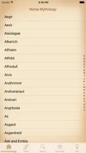Mythology - Norse screenshot #1 for iPhone