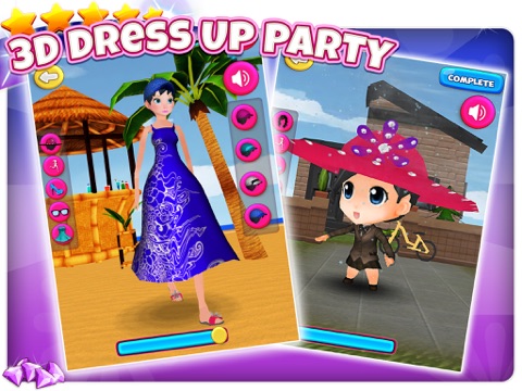 A 3D Dancing Fashion Dress Up - Princess Disco Party Free Game for Girlsのおすすめ画像1