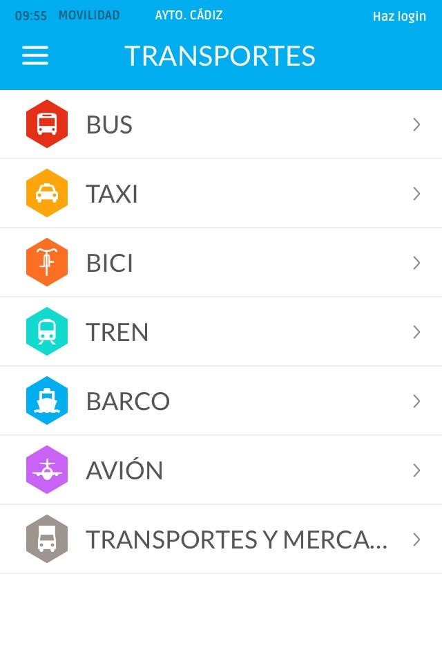 Aplicación Oficial de Movilidad Urbana de la Ciudad de Cádiz screenshot 2