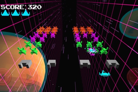 Invasion - 8bit 3D Arcade Shooter screenshot 3