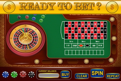 Athletic Spartan Las Vegas Style Pro Roulette - Bet, Spin and Win! screenshot 2