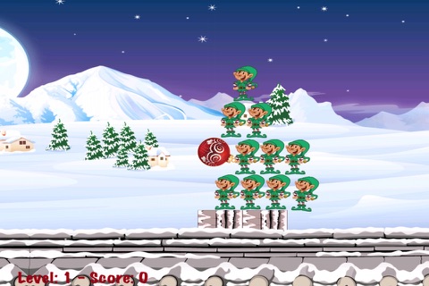 Christmas Elves Bowling Madness - Ornament Ball Shooting Game FREE screenshot 3