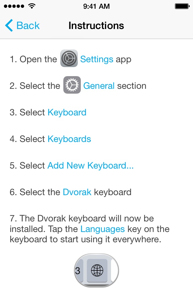 Dvorak Keyboard Layout screenshot 4