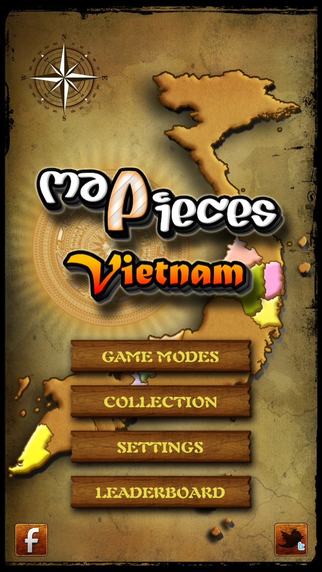 Screenshot #1 pour MapPieces: Vietnam - A map puzzle game