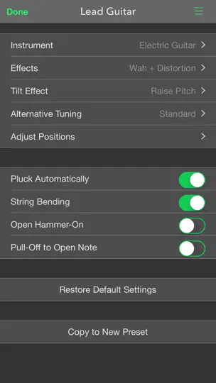 Скриншот PocketGuitar - Virtual Guitar In Your Pocket на iPhone 5