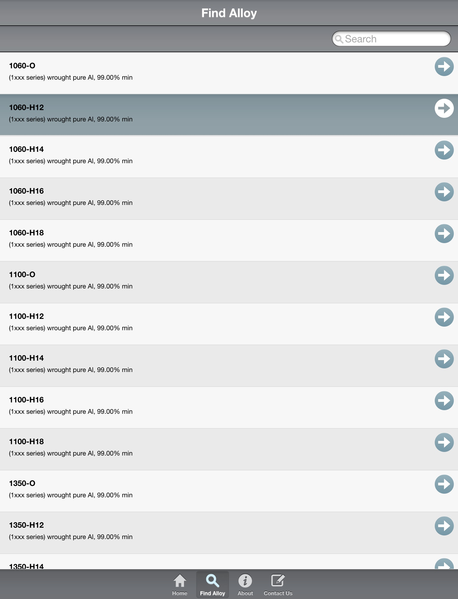 Aluminum Quick Reference screenshot 5