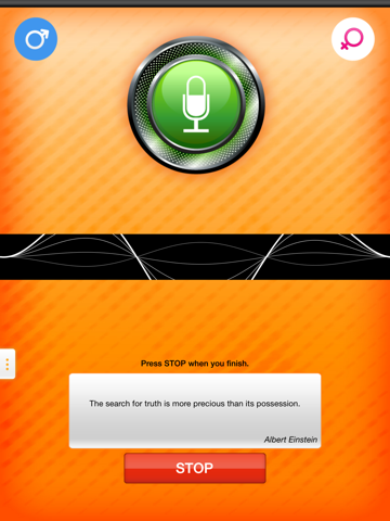 Voice Mood Scanner iPad screenshot