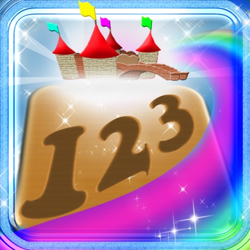 123 Learn Numbers Magical Kingdom - Count Learning Experience Wood Puzzle Match Game icon