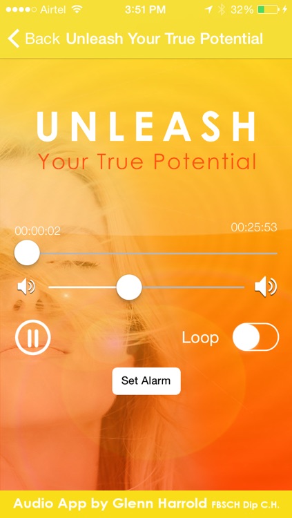 Unleash Your True Potential Self-Hypnosis by Glenn Harrold