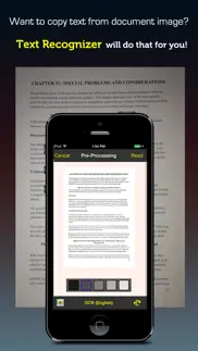 text recognizer pro ™ ocr recognition app for scan character image and convert to editable documents iphone screenshot 1