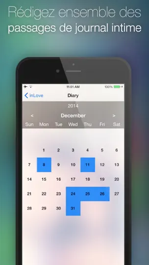 Capture d'écran de InLove - App Pour Deux : Compte à Rebours D'événement, Journal Intime, Conversation Privée, Rendez-vous Et Flirt Pour Les Couples Amoureux sur iPhone 5