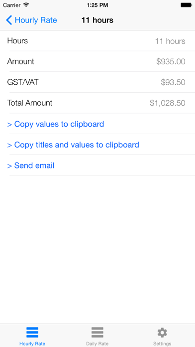 Screenshot #3 pour Hourly Rate