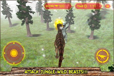 Real Dinosaur Attack Simulator 3D – Destroy the city with deadly t-rex in this extreme game screenshot 2