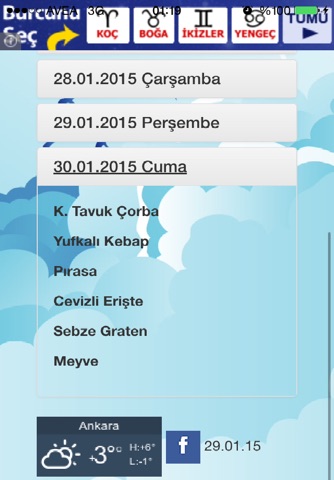 CU Yemek Listesi screenshot 4