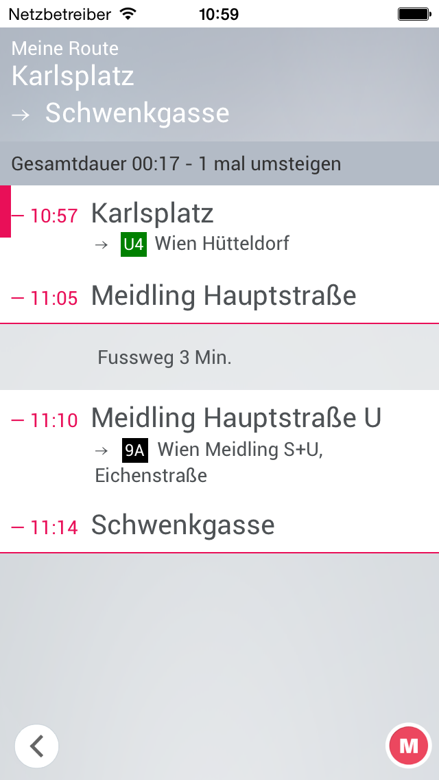wiennetz.at - schneller einsteigen - umsteigen - aussteigen - Wiener Linien Info