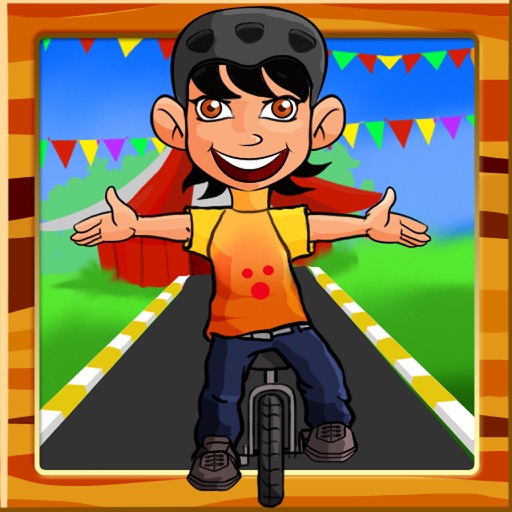 Metro Cycle Boy 3D Icon