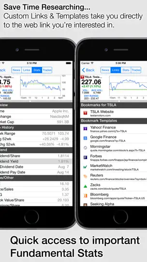 Captura de pantalla de StockSpy: Real-time Quotes en iPhone 3