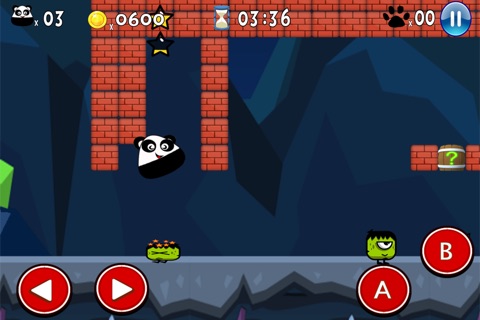 Super Pou Panda - Kung Fu Kick screenshot 3