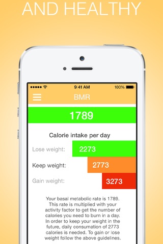 Fitness calculators - Get in shape screenshot 2