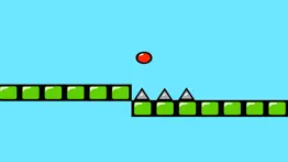 red bouncing ball spikes free iphone screenshot 1