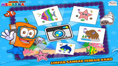 Marbel Mewarnai Hewan Laut screenshot