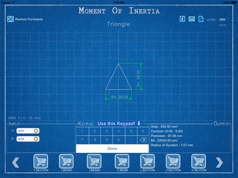 Moment of Inertia (MI) screenshot 2