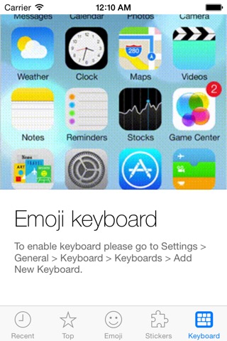 Emoji Keyboard and Stickers for iOS 8のおすすめ画像1