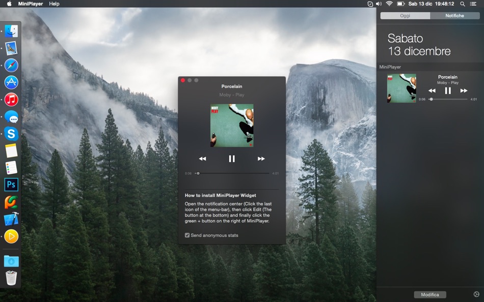 #1. MiniPlayer Widget (macOS) 由: Fausto Ristagno