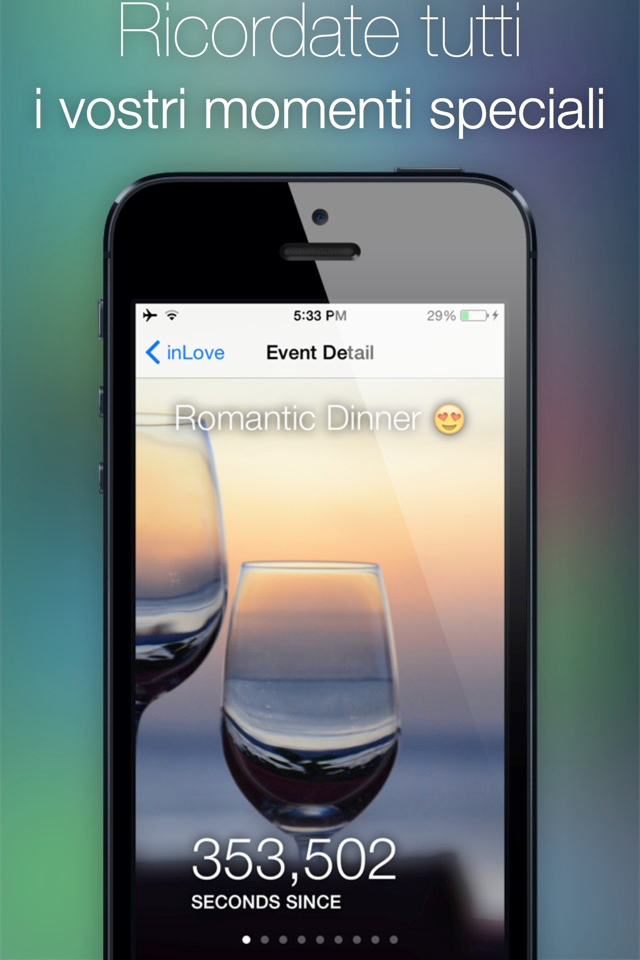 inLove - App per due conto alla rovescia dellevento diario chat privata appuntamento e flirt per coppie innamorate
