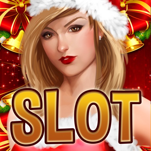 `` Santa Girl Christmas  Slots - Spin Top Free Slot Machines Casino Games